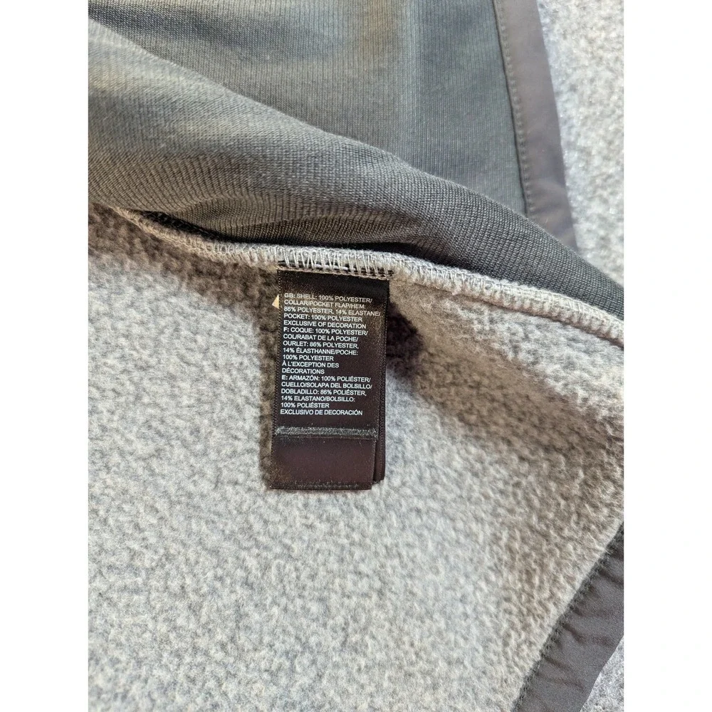 The North Face Gordon Lyons Fleece Vest Mens XL Gray Full Zip Sweater Vest #2406